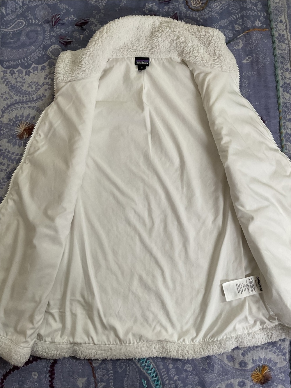 Patagonia Los Gatos Fleece Vest Birch White BCW Medium Fall 2019 - Picture 6 of 14